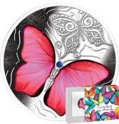 Red Butterfly 2020 Silver Coin 500 francs CFA Mint of Poland